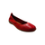 74801 Red Leather Flat