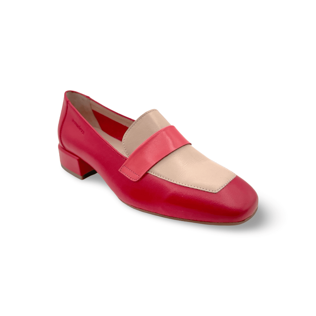 C5020-2 Red/Cream/Coral Loafer