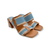 Miami Blue/Tan Sandal