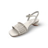 Hofu White Leather Sandal
