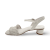 Hofu White Leather Sandal