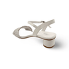 Hofu White Leather Sandal