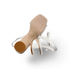 Hofu White Leather Sandal