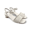 Hofu White Leather Sandal