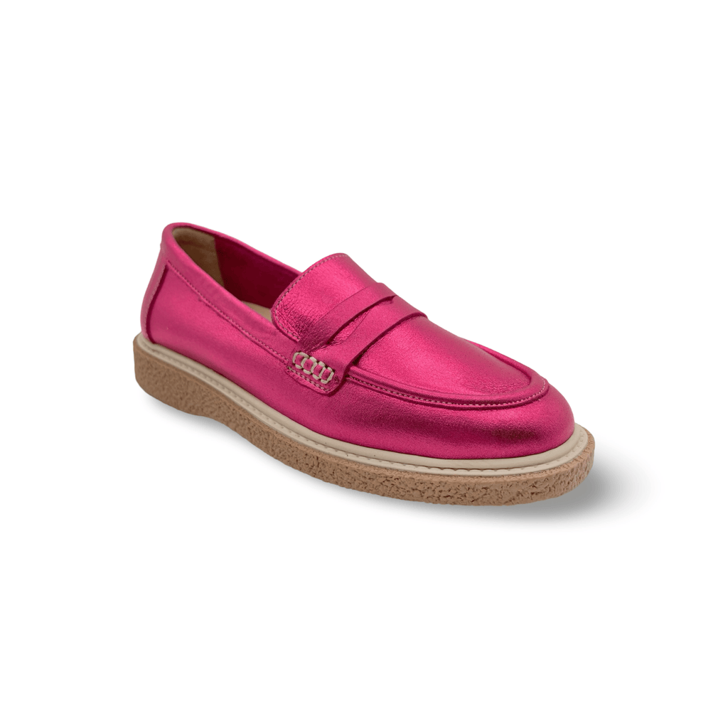Nila Pink Metallic Loafer