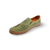 Atzi Green Leather Flat