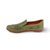 Atzi Green Leather Flat