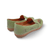 Atzi Green Leather Flat