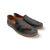 Atzi Black Leather Flat