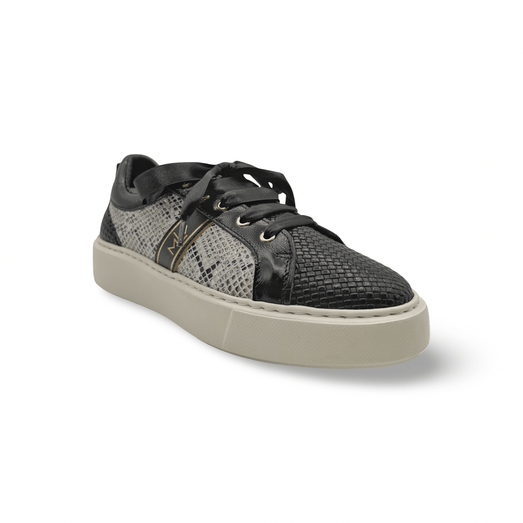 Adele Black/Grey Lace up Sneaker