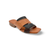 Xilo Black/Tan Leather Slide