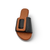 Gia Black Adjustable Leather Slide