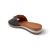 Gia Black Adjustable Leather Slide