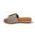 Gia Grey Adjustable Leather Slide
