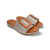 Gia Grey Adjustable Leather Slide