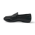 Delicato Black Leather Loafer