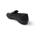 Delicato Black Leather Loafer