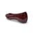 Delicato Merlot Bow Patent Ballet Flat