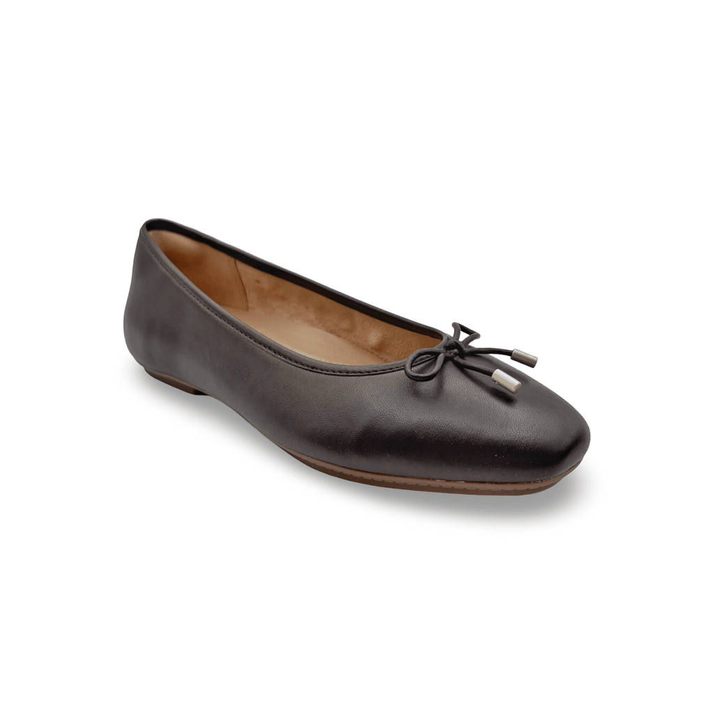 Delicato Chocolate Bow Ballet Flat