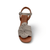 Quana Silver Grey Heel Sandal