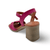 Quana Fuchsia Heel Sandal