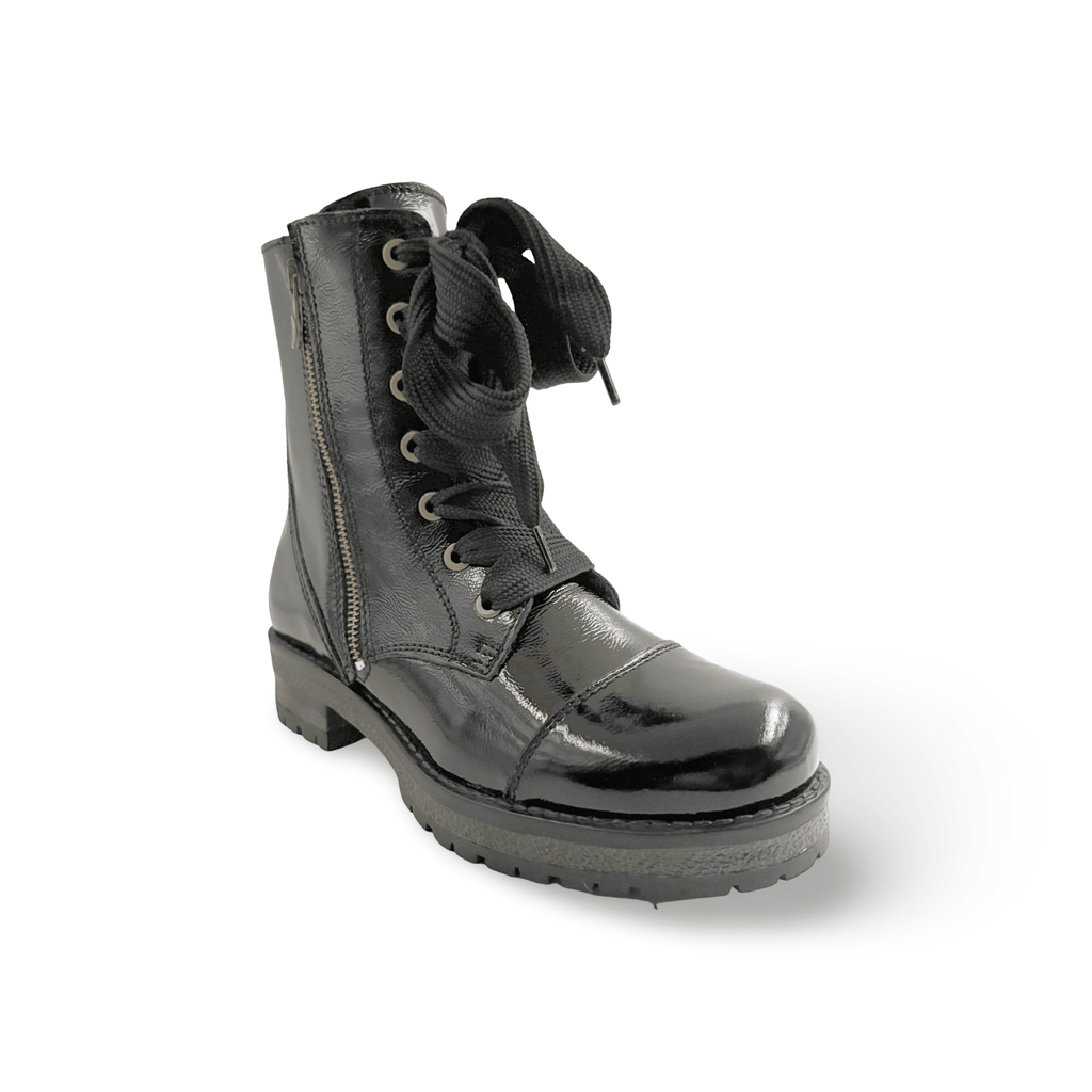 Paulie Black Patent WATERPROOF Boot