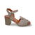 Quana Silver Grey Heel Sandal