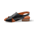 Xena Black Leather Sandal