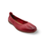 Fenja Red Leather Flat