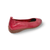 Fenja Red Leather Flat