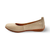 Fenja Sand Leather Flat