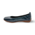 Fenja Navy Leather Flat