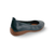 Fenja Navy Leather Flat