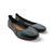 Fenja Navy Leather Flat