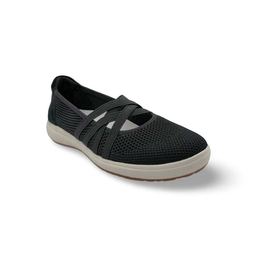 Caren Black Knit Sneaker