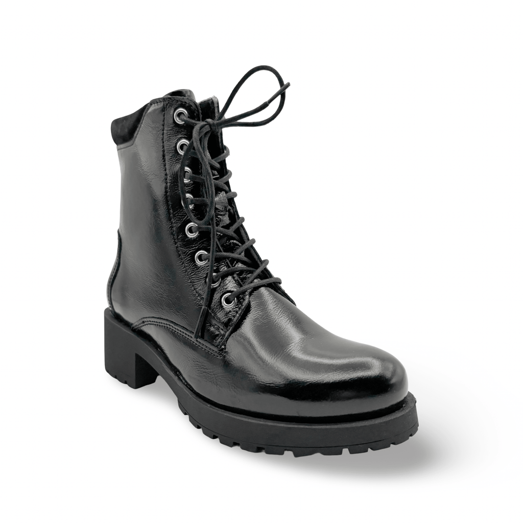 Amira Black Patent WATERPROOF Boot