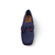 Neve Navy Knit Fabric Loafer