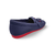 Neve Navy Knit Fabric Loafer