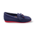 Neve Navy Knit Fabric Loafer