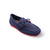 Neve Navy Knit Fabric Loafer