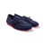 Neve Navy Knit Fabric Loafer