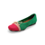 Noelle Green/Pink Knit Fabric Flat