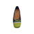 Noelle Navy/Green Knit Fabric Flat