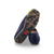 Noelle Navy/Green Knit Fabric Flat