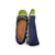 Noelle Navy/Green Knit Fabric Flat