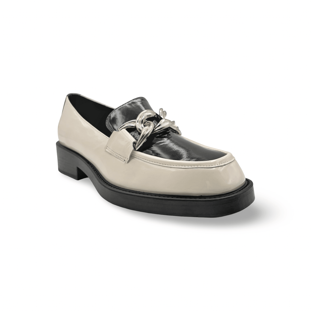 Plasma Bone & Black Loafer