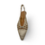 Woven Gold Leather Slingback