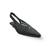 Woven Black Leather Slingback