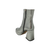 23568 Metallic Grey Platform Boot