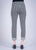 Black White Squares Cuff Ankle Trouser